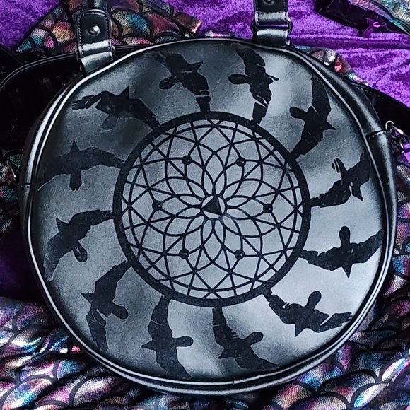 The Pyramid Collection Handbags - NWOT Banned Black Raven Dream Catcher Cross Body Bag